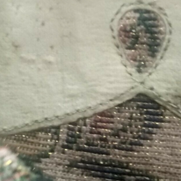 WOMEN KENZIE HEEL Brown Fabric and LEATHER SHOES - Picture 3 of 7